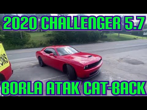 2020 Dodge Challenger R/T 5.7L HEMI DUAL EXHAUST w/ BORLA ATAK CAT-BACK!