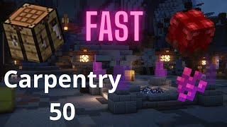 HOW TO QUICKLY GET CARPENTRY 50 ON HYPIXEL SKYBLOCK