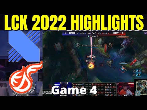 DRX vs KDF HIGHLIGHTS GAME 4 Quarterfinals LCK Spring Playoffs 2022 DRX vs Kwangdong Freecs