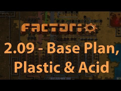 Factorio - Let's Play Episode 2.09 - Foreman Planning, Plastic and Acid