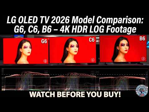 LG OLED 65" - G6 vs B6 vs C6 | 4K HDR Colors & Skin tones Comparison