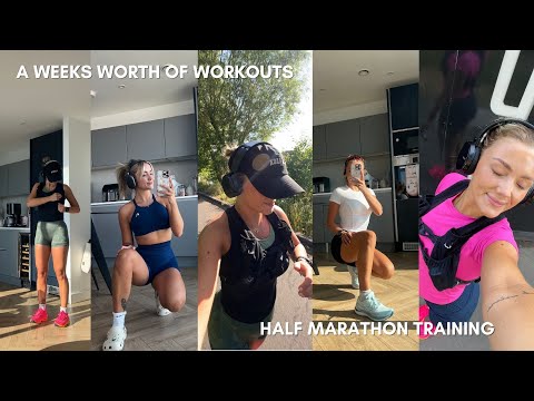 MY WEEKLY TRAINING PLAN | Week 1 of  Half Marathon Training, My Training plans, Q&A