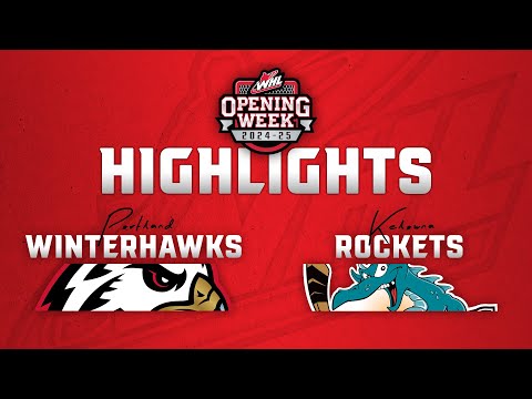 Portland Winterhawks at Kelowna Rockets 9/21 | WHL Highlights 2024-25