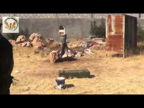 استهداف مواقع قوات النظام في تلة الكابوسية في بلدة خان الشيح في ريف دمشق بقذائف هاون عيار 120 من قبل لواء نسور الريف الغربي