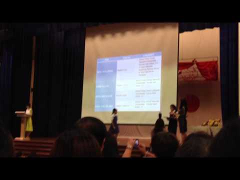 Andrea receiving Sports Award, 4 February 2015