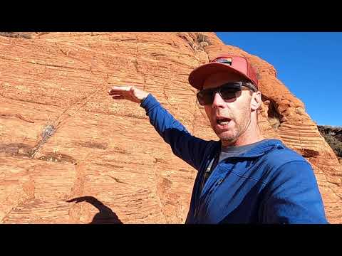 Geologist explains southern Utah's Navajo Sandstone and Moqui marbles at Snow Canyon State Park