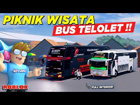 STUDY TOUR WISATA BARENG NAIK BUS TELOLET BASURI !! ROLEPLAY BUS INDONESIA - Roblox Indonesia