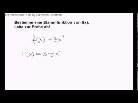 Stammfunktion bilden (Beispiel 1)
