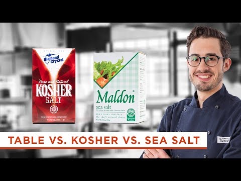 , title : 'What's the Difference Between Kosher Salt, Table Salt, and Sea Salt?'