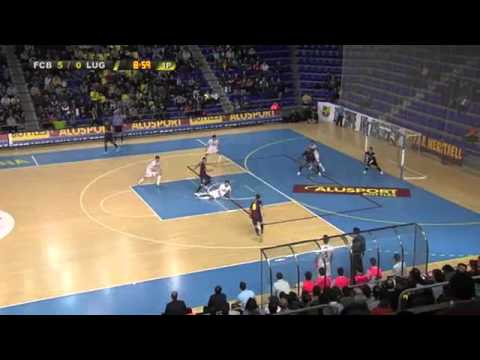 FC Barcelona Alusport 7x0 Azkar Lugo FS - Liga Espanhola de Futsal 2012/13 - Jornada 17