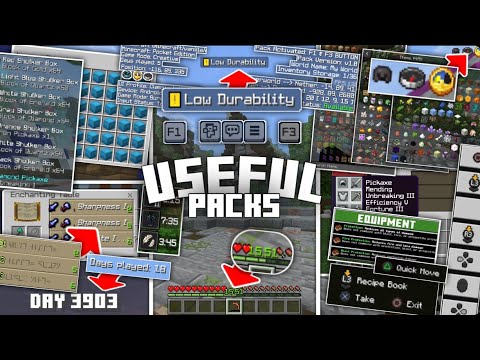 These 15 USEFUL Packs IMPROVE Minecraft Bedrock! (MCPE 1.21+)
