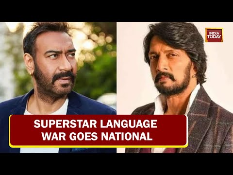 Superstar Language War Goes National, Ajay Devgn & Kiccha Sudeep Lock Horns Over Hindi