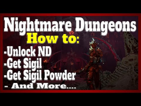 Diablo 4 How to Unlock Nightmare Dungeons, Find Sigil, Get Sigil Powder, Craft Sigil! Tier 17 Run!!