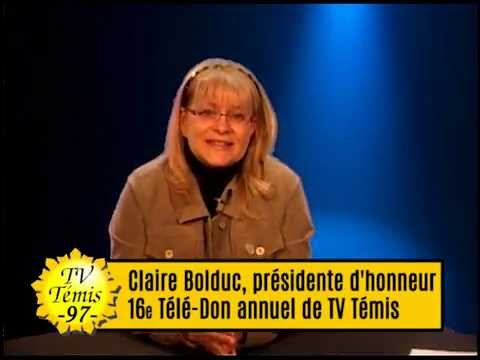 Invitation de Claire Bolduc - Télé-Don 2015