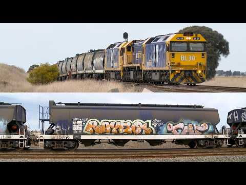 7731V Pacific National Grain Train With BL30 X48 BL27 Arrives At Gheringhap (4/9/2024) - PoathTV