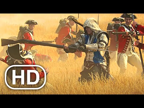 American Revolution War Battle Fight Scene Cinematic 4K ULTRA HD Assassin's Creed 3 Cinematics