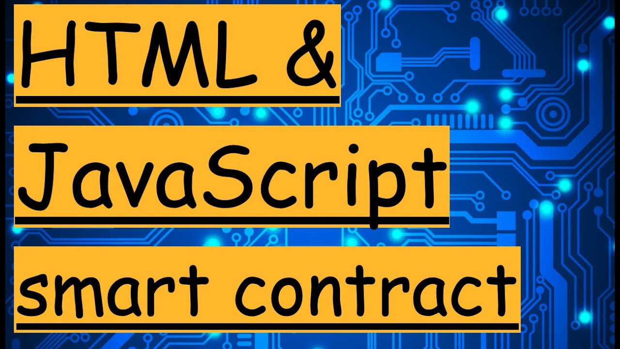 HTML and Javascript front end for ERC20 smart contract