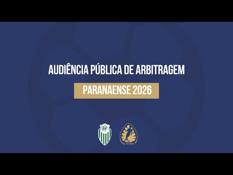 Refereeing Schedule - Paraná State Championship 1st Division 2026