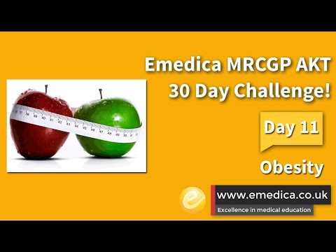 MRCGP AKT 30 Day Challenge - Day 11: Obesity management