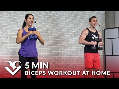 5 Minute Biceps Workout at Home - Bicep Workout with Dumbbells - Home Bicep Exercises Routine