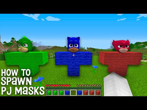 What is the BEST WAY TO SPAWN PJ MASKS in Minecraft ? HOW TO SUMMON BEST PJ MASKS !