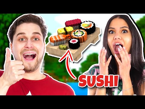 Surprising My Girlfriend With SUSHI In Minecraft!😍😱