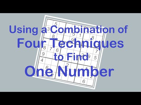 Sudoku Primer 183 - Using Four Sudoku Tricks to Find One Number