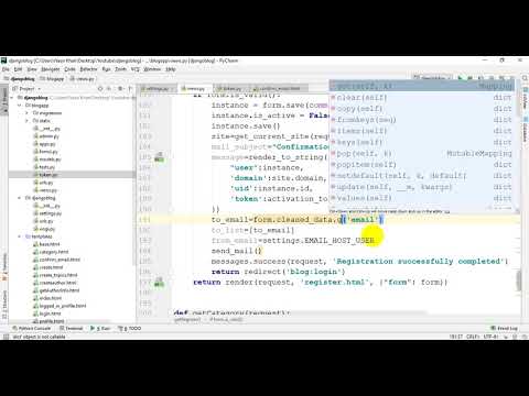 Advancing the blog in Django || Bangla tutorial Part 1/2(Registration with mail confirmation)