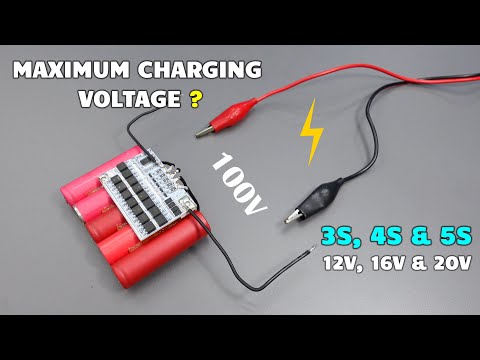 What is the Maximum Charging voltage for a ( 12v, 16v & 20v ) Lithium Ion Battery Pack ?