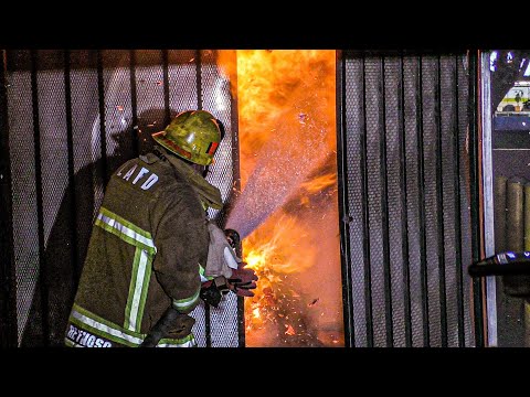 *Four Well Involved Dumpster Fires* - LAFD Engine 65