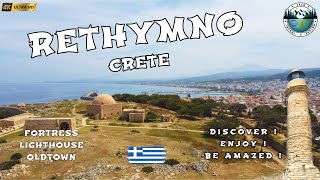 Exploring the beauty of RETHYMNO in Crete ! | Greece | 4K UHD