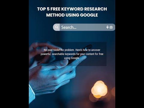 TOP 5 FREE Keyword Research Methods Using Google | No Paid Tools Needed.