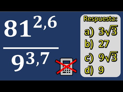 Aritmética. Potencias con exponente decimal.