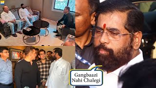 No Gangbaazi- Eknath Shinde At Galaxy Apartments After Meeting Salman Khan