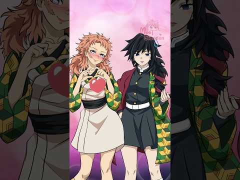 ♀️🔁♂️ GENDER SWAP Sabito x Makomo | Giyu x Shinobu 🌊🦋 #KimetsuNoYaiba 性別交換 #DemonSlayer
