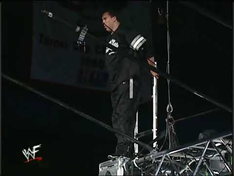 Shane McMahon Jumps Off The Staging Onto Big Show: Backlash 2001
