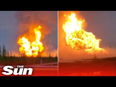Mysterious HUGE blaze engulfs Russia’s largest gas field