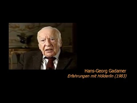 Hans-Georg Gadamer - Erfahrungen mit Hölderlin (1983)