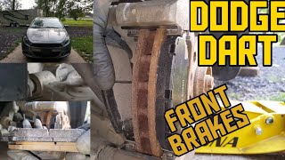 How to replace the front brake pads on a 2013 Dodge Dart