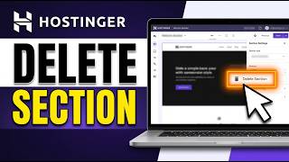 How to Delete Section in Hostinger Website Builder 2026 (Beginner Guide)