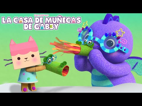 ¡Crea junto a Bebé Caja un brillante dragón que echa fuego! | LA CASA DE MUÑECAS DE GABBY| Netflix