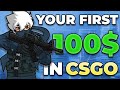How To Make Your First 100$ In CSGO From Investing And Trading