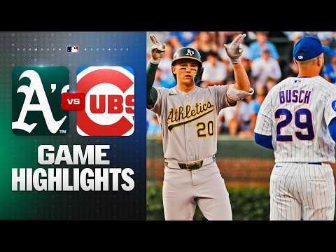 시카고컵스 VS 애슬레틱스 4:5 MLB 스포츠하이라이트