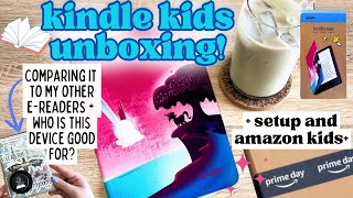 KINDLE UNBOXING AND SETUP (KIDS EDITION & AMAZON KIDS+ WALKTHROUGH) #kindle #kindlekid #unboxing