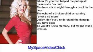 Christina Aguilera I'm Ok Lyrics On Screen And Description