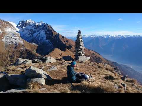Sentiero Walter Bonatti - Panoramica dalla cima del Monte Brusada