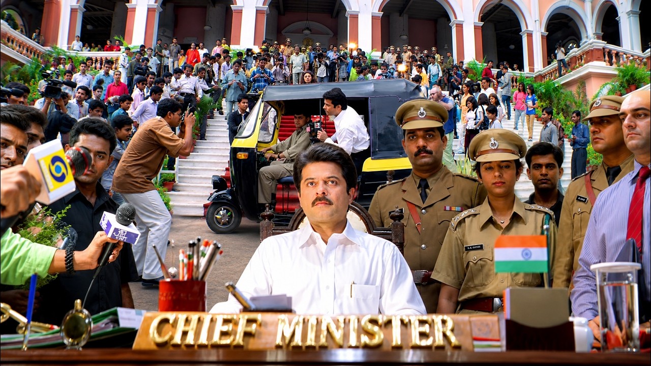 LIVE इंटरव्यू में CM की सरेआम पोल खोल दी | Anil Kapoor vs Amrish Puri | Nayak Movie