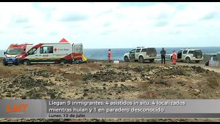 Llegan 9 inmigrantes: 4 asistidos in situ, 4 localizados mientras hu&iacute;an y 1 en paradero desconocido