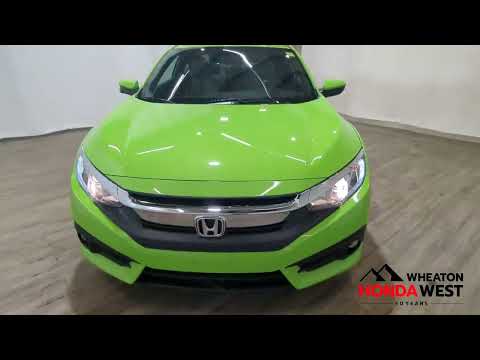 2016 Honda Civic Coupe EX-T CVT in Green for sale at Wheaton Honda West in Calgary, AB