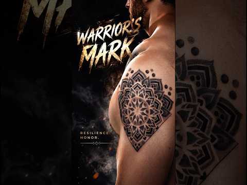 The Warrior's Mark 🔱🔥 | Mandala Shoulder Tattoo | Kamz Inkzone #shortsfeed #tattoo #tattooideas
